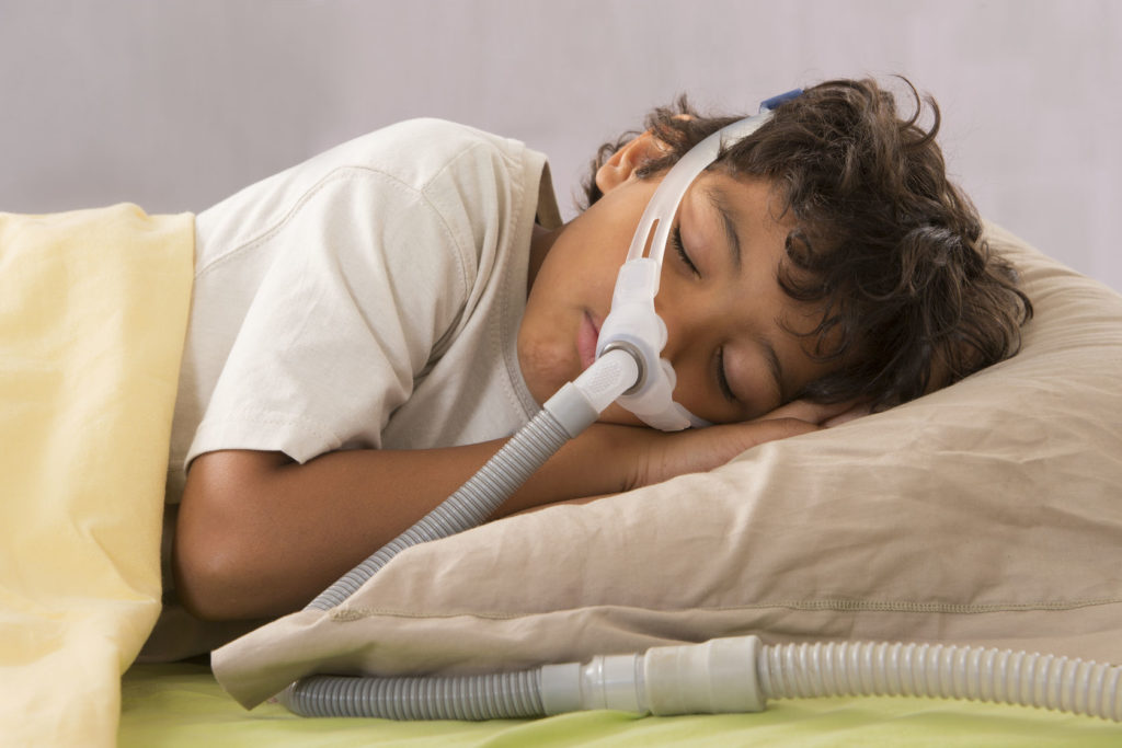 Child Using a CPAP Machine