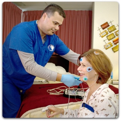 Night Technician and Sleep Study Image